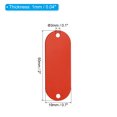 thumbnail image 2 of Uxcell Aluminum Blank Tags with 2 holes Metal Stamping Blanks Pet ID Label with Key Rings Red 12Pcs, 2 of 6
