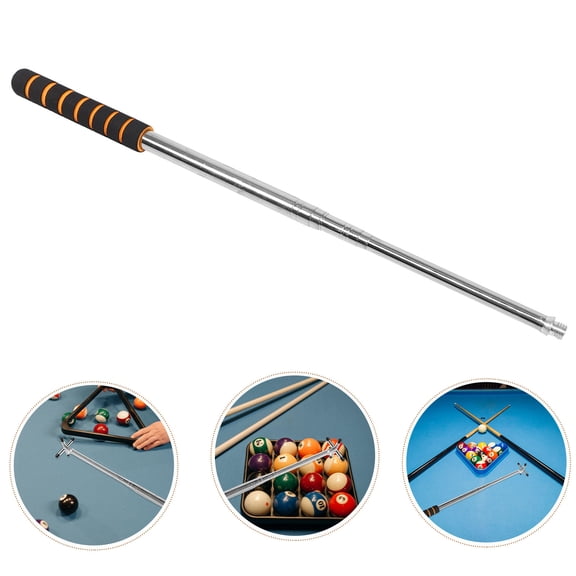 KALLORY Portable Stainless Steel Pool Bridge with Extendable Rod for Billiard and Snooker Table Games