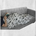 thumbnail image 6 of Music Soft Flannel Fleece Throw Blanket, Monochrome Strings Various Types Acoustic and Electronic Guitar Cello Violin, Cozy Plush for Indoor and Outdoor Use, 50" x 70", Black White Grey, by Ambesonne, 6 of 6