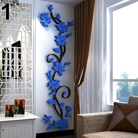 Cheers Home Living Room Decor 3D Flower Removable DIY Wall ...