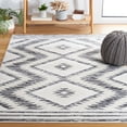 thumbnail image 2 of SAFAVIEH Alamo Stamen Geometric Area Rug, Ivory/Charcoal, 5'3" x 7'6", 2 of 8