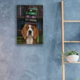 thumbnail image 3 of Epic Art 'Beagle and Books' by Fab Funky, Acrylic Glass Wall Art, 16"x24", 3 of 3