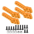 thumbnail image 2 of M Buder Juego de 4 Soportes Amortiguadores de Aleación de Aluminio Placa Base de Montaje Altura Ajustable para Coche RC a Escala 1/10 Crawler SCX10 Anaranjado (5 cm / 2 in), 2 of 9