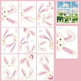 thumbnail image 4 of Matoen Easter Gifts for Kids, 18Pcs Easter Window Stickers Cartoon Bunny Rabbit Window Clings Reusable PVC Decal for Spring Glass Mirror Decor, 4 of 6