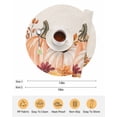 thumbnail image 6 of 13 Inch Round Placemats Set of 6, Orange Fall Pumpkins Non Slip Heat Insulation PP Table Mats, Thanksgiving Maple Leaf Botanical Rustic Washable Place Mats for Kitchen Dining Party Table Decor, 6 of 7