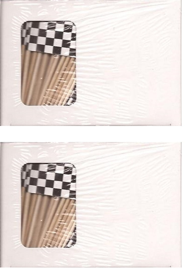 black and white toothpicks