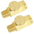 thumbnail image 2 of UFFY Régulateur de Débit d'Air en Ligne en Laiton Outil de Contrôle Valve 1/4 Pouces NPT (1), 2 of 3