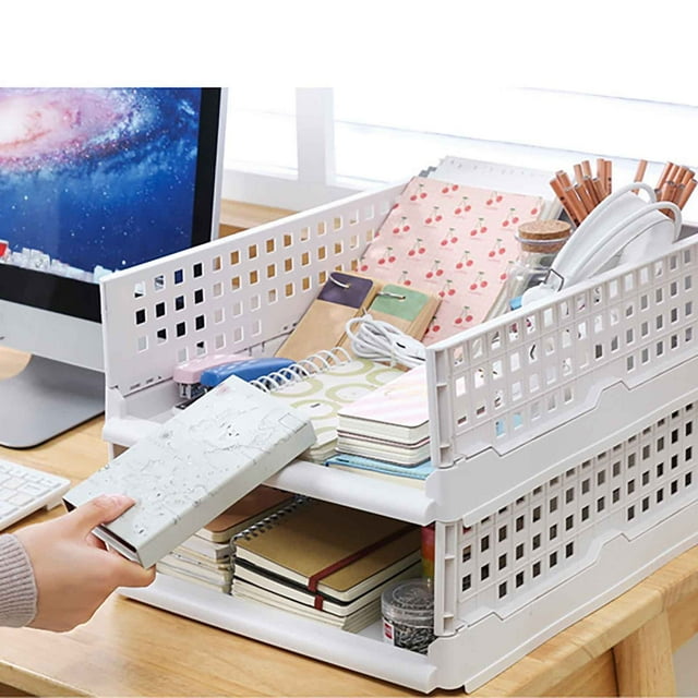 HOZADOIE Storage Rack Home Essentials Wardrobe Storage Rack Foldable Disassembly Stacking Finishing Storage Box Plastic Thickened Partition Drawer Type Push-Pull Frame