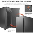 thumbnail image 5 of Antec P10 FLUX, F-LUX Platform, 5 x 120mm Fans Included, Reversible & Swing-Open Front Panel, Air-Concentrating Filter, 5.25" ODD, Fan-Speed Control, Sound-Dampening Side Panels, Mid-Tower Silent, 5 of 10
