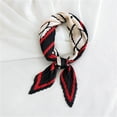 thumbnail image 2 of Fewfanhot Neckerchief Scarf, Satin Silk Linen Pleated Scarf Narrow Head Wrap Scarf for Decoration, Braided Hair Tie Scarves for Women, Handbag Scarfs, 2 of 2