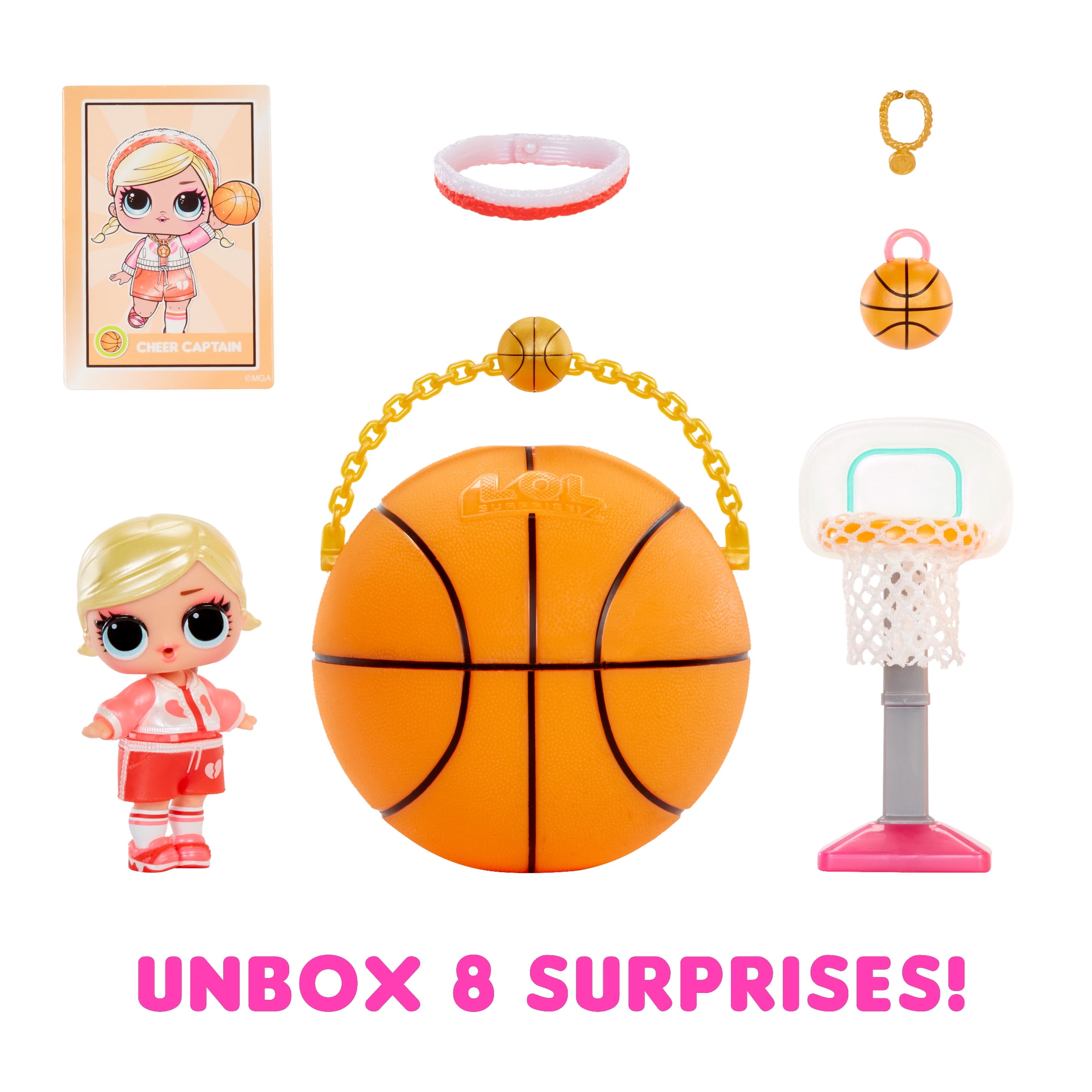 LOL Surprise All Star Sports Vault Collection Tots with Sports-Themed Collectible Doll and 8 Surprises to Unbox Including Matching Accessories – Great Gift for Kids Ages 4+