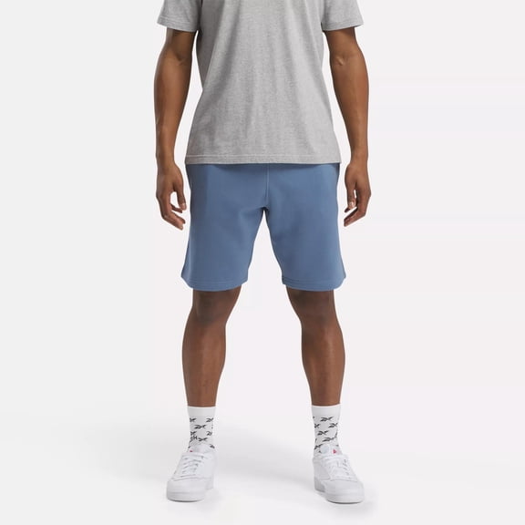 Reebok Mens Regular fit Sweat Shorts Small Blue Solid