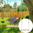 thumbnail image 3 of Flmtop 2Pcs/Set Pet Bird Toy Hanging Swing Wood Creative Chicken Xylophone Toy for Parrot, 3 of 9