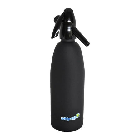 whip-it SSSV-05 Rubber Coated Black 1 Liter Soda Siphon
