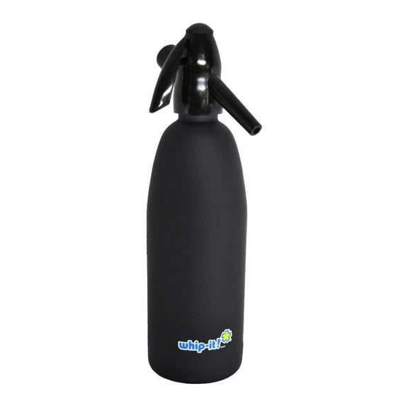 whip-it SSSV-05 Rubber Coated Black 1 Liter Soda Siphon