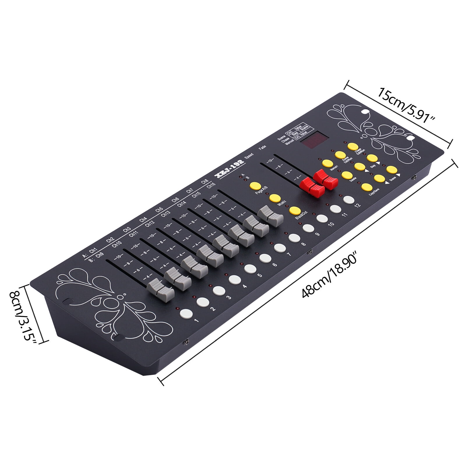 DJ DMX 512 192 Channels Operator Console Controller Stage Lighting DJ Party US