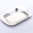 thumbnail image 4 of Mantequillera De Acero Inoxidable Con Tapa. Afortunado Sencillez, 4 of 4
