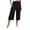 Z-Black424, variant on JIAYUE Women's Pants Solid Color Calf Length Loose High Waist Pocket Comfortable Everyday Wear Trendy Bottoms For Women