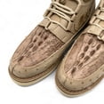 thumbnail image 3 of The Western Shops Mens Embossed Crocodile Ostrich Print Leather Lace Up Shoe, 3 of 6