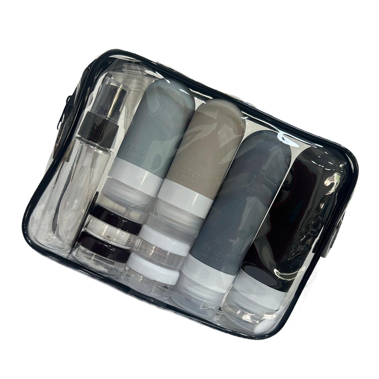 Bothyi 16 Pieces Travel Bottles for Toiletries Containers for Body Lotion Eye Cream Black