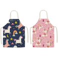 thumbnail image 1 of Delantal para niños de 2 piezas, estilo de dibujos animados para niños y niñas, delantales para cocina, pintura, ropa de jardinería, 1 of 5