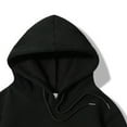 thumbnail image 5 of VSSSJ Mens Hoodies Relaxed Fit Solid Color Casual Hooded Sweatshirts Long Sleeve Drawstring Comfy Basic Versatile Pullover with Pocket Black XL, 5 of 6