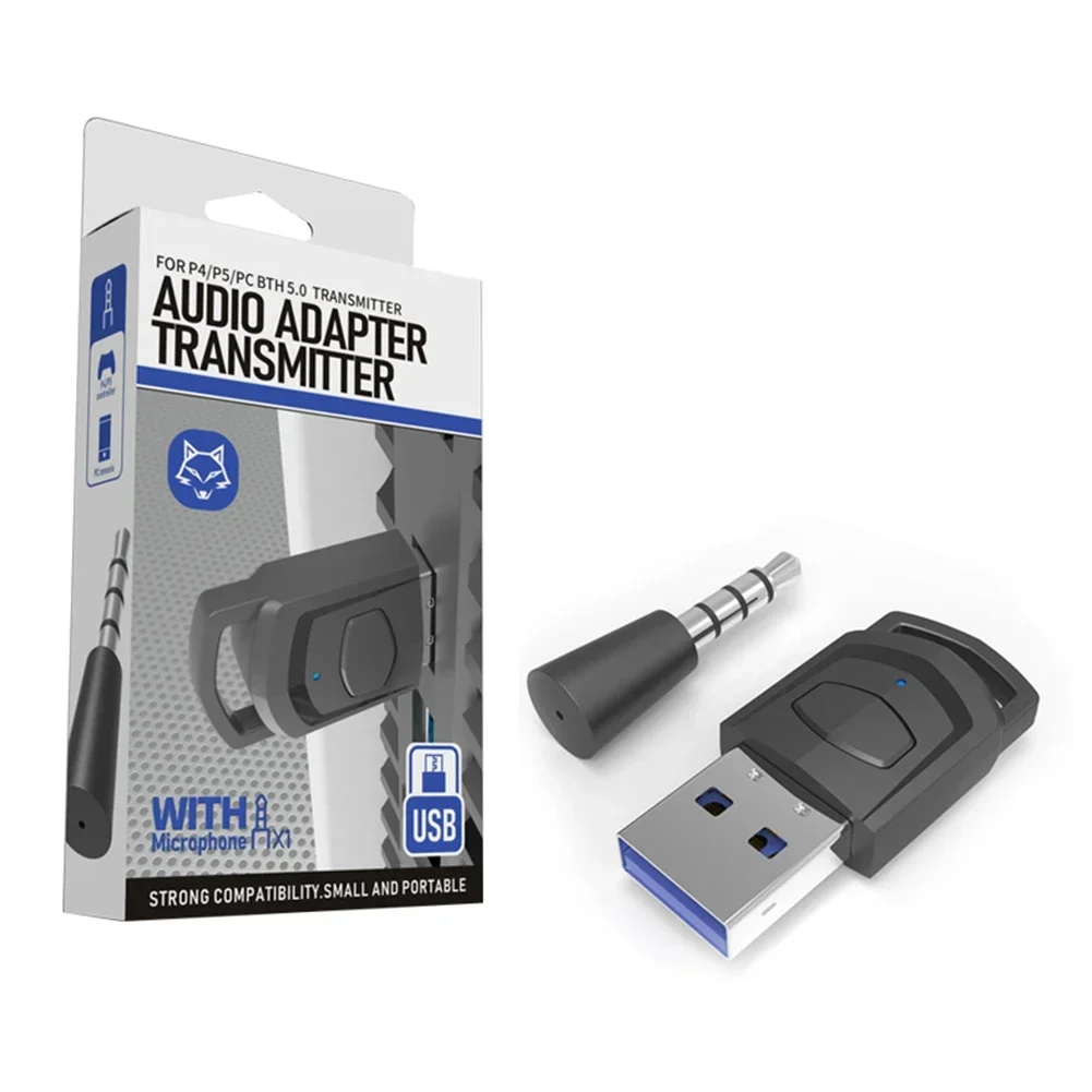 Bluetooth compatible Wireless Headset Adapter Transmitter for PS5 PS4 PC Receiver Adapter Plug and Play USB Adapter Walmart