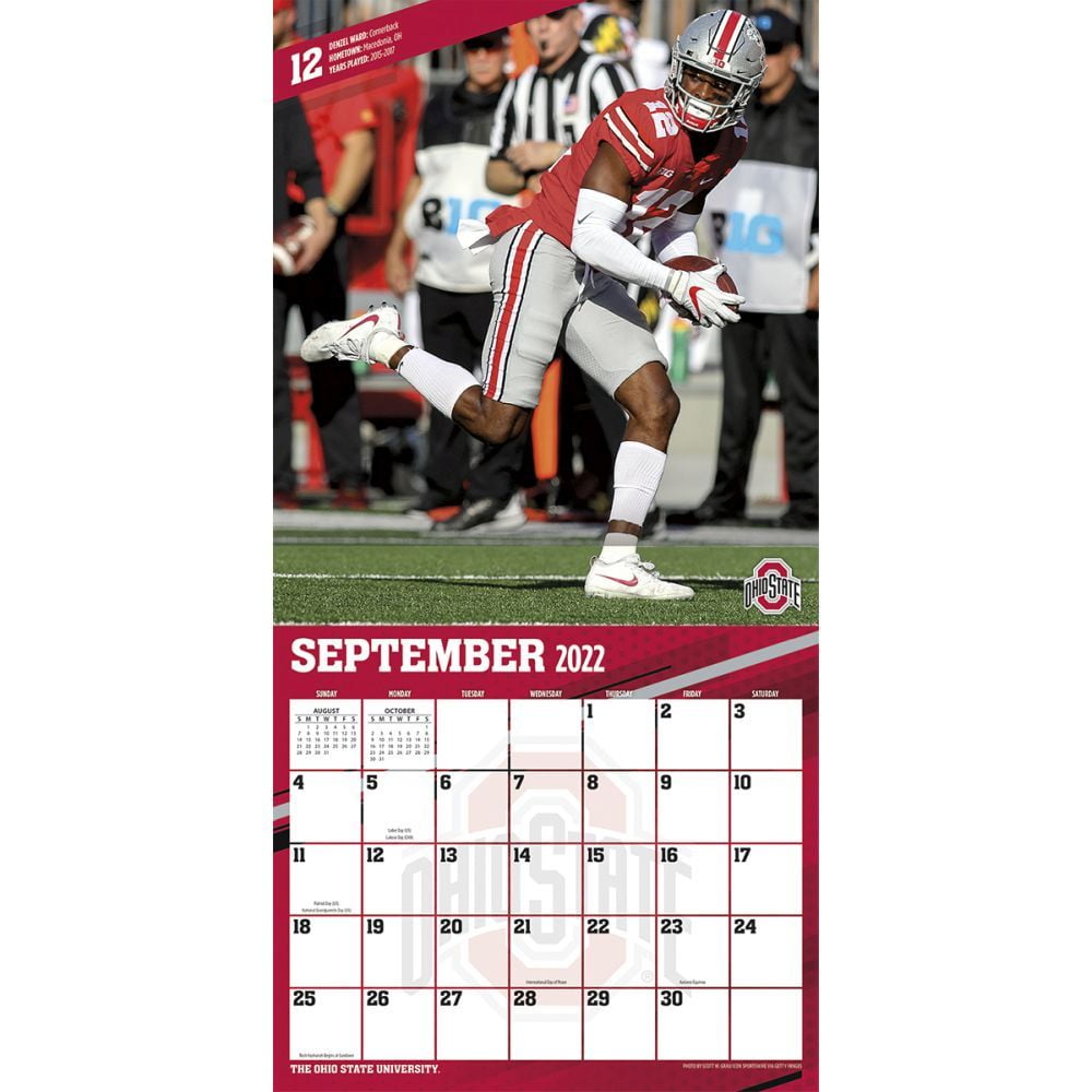 Ohio State Buckeyes 2023 12x12 Team Wall Calendar (Other) - Walmart.com