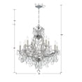 thumbnail image 3 of Crystorama Lighting - 13 Light Chandelier - Chandelier - Maria Theresa - Twelve, 3 of 5