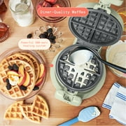 Beautiful Rotating Belgian Waffle Maker, Sage Green by Drew Barrymore