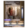 thumbnail image 3 of 2 Pack Motion Sensor Light Indoor, 64 LED Under Cabinet Lights with Digital Display, 14in Battery Operated Closet Lights for Kitchen/Closet/Wardrobe,, 3 of 5