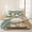 Blue White, variant on 3 Pieces Queen Quilt Set,Vintage Ethnic Flower Texture Soft Bedding Sets with 1 Quilt & 2 Pillow Shams,Abstract Tribal Geometric Art Summer Bedspread Lightweight Coverlet Comforter for All Season