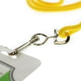 thumbnail image 5 of 25 Pack - Premium Round ID Badge Neck Lanyards for Card Holders and Name Tags - 36 in Non-Breakaway Heavy Duty Cord & Secure Metal Swivel J Hook Clip by Specialist ID (Yellow), 5 of 7