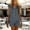 c01Gray, variant on Women's Solid Color Short Cuffed Sleeve Utility Rompers Elastic Waist Button Down Cotton Pocket Jumpsuit Green L