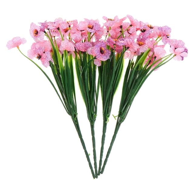 TABLETREANDS 1Jgo Flor Artificial Violeta Rosa De Plástico Para De Y Fiesta