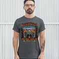 thumbnail image 3 of Tee Hunt Main Street of America T-shirt Get Your Kicks on Route 66 Biker Men's Tee, Charcoal, XX-Large, 3 of 5