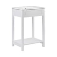 thumbnail image 1 of Pemberly Row 24" MDF Ceramic and Particleboard Bathroom Vanity in White, 1 of 8