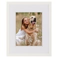 thumbnail image 3 of Gallery Solutions 16"x20" Wall Mount Picture Frame, Matted to 11"x14" - White, 3 of 12