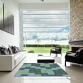 thumbnail image 7 of Ahgly Company Machine Washable Indoor Rectangle Transitional Blue Green Area Rugs, 5' x 7', 7 of 7