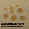 thumbnail image 3 of NLMUVW Tan Linen Tablecloth for Rectangle Table 6ft, Burlap Textured Table Cloth Rustic Farmhouse Dining Table Cover for Kitchen Party, 54 X 78 Inch, 3 of 14