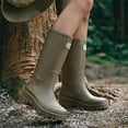 thumbnail image 3 of Mepaouo Women's Tall Rain Boots Waterproof Rubber Wide Calf Non Slip Knee High Garden Shoes(Green,7), 3 of 9