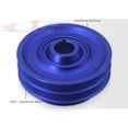 thumbnail image 3 of AJP Distributors JDM Light Weight Aluminum Under Drive Crank Pulley Wheel Anodized Blue Compatible/Replacement For Honda Civic CRV CRX Del Sol / Acura Integra B16A B18C B20 B-Series Engine, 3 of 5