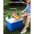 thumbnail image 6 of KFFKFF 21QT Portable Rolling Cooler with Wheels, Insulated Chest for 48-Hour Ice Retention, Lightweight Design Ideal for Outdoor Activities, Picnics, Grilling, and Camping, 6 of 9