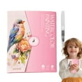 thumbnail image 4 of Jindong Watercolor Workbook 12 Color Watercolor Paint Set with Brushes Beginner Friendly Watercolor Workbooks Creative Watercolor Book Including 12 Colors and Brushes for Artistic Pa, 4 of 7
