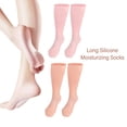 thumbnail image 3 of Calcetines Hidratantes Largos De Silicona, Cómodos Calcetines De Pedicura De Spa De Silicona, Cuidado Largo De Los Pies, 2 Pares Reutilizables Para Pies Agrietados, 3 of 7
