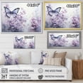 thumbnail image 4 of Designart "Purple Butterfly captivate Flight I" Animals Wall Art Living Room, 4 of 5