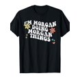 thumbnail image 1 of T-Shirt Rétro Drôle pour Femmes "Je Suis pour MORGAN Faire des Choses MORGAN" - 100 % Coupe Décontractée Surdimensionnée Manches Courtes Col Rond Graphique Vintage, 1 of 5