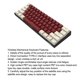 thumbnail image 4 of Teclado de juego Capacios de computadora ergonómicos PC Accesorio Accesorio Aparato de entrada Reemplazo de teclado de escritorio para Ajazz K610T Brownswitch RojoBlanco Inevent EL005325-03B, 4 of 7