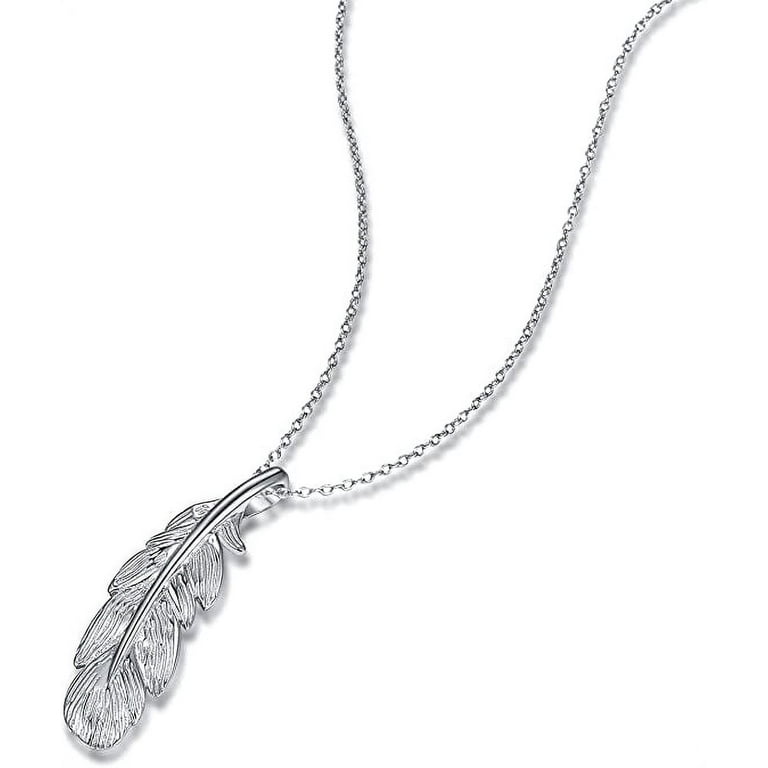 アクセサリー MS COLLECTION FEATHER PENDANT L Feather_Pendant_in_Sterling_Si
