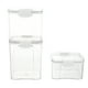 thumbnail image 3 of 3pcs frascos de almacenamiento de plástico frascos de almacenamiento de cocina frascos transparentes recipientes vacíos, 3 of 6